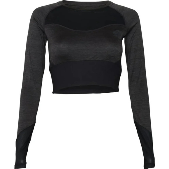 Umbro Womens Pro Training Cropped Ls Top - Picture 1 of 7